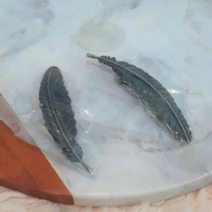 Golden Feather Hair Clips Bundle of 2